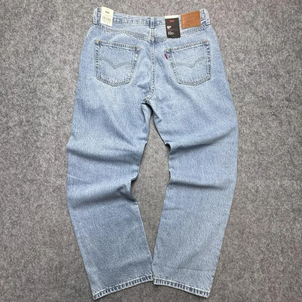 Levi's 501 '90s Jeans Mens 31x30 Blue Light Wash Straight Leg Lightweight Denim